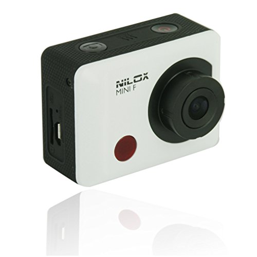 Nilox Mini F 13NXAKCO00001 - Vídeo Cámara de acción y deporte, sumergible, Full HD Alta definición 1080P, 2pulgadas, 30 FPS, ángulo de visión de 120 grados