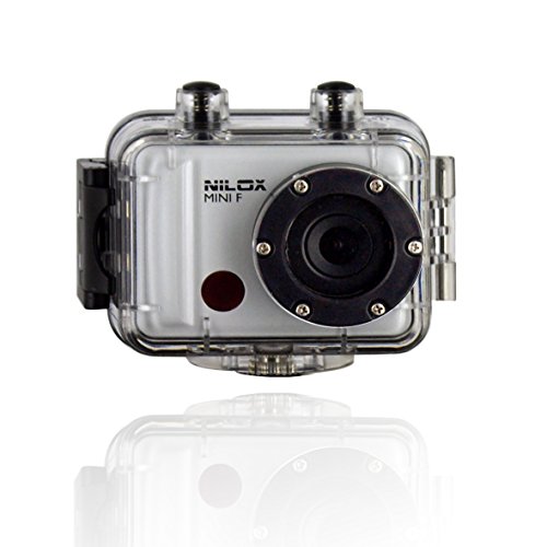 Nilox Mini F 13NXAKCO00001 - Vídeo Cámara de acción y deporte, sumergible, Full HD Alta definición 1080P, 2pulgadas, 30 FPS, ángulo de visión de 120 grados