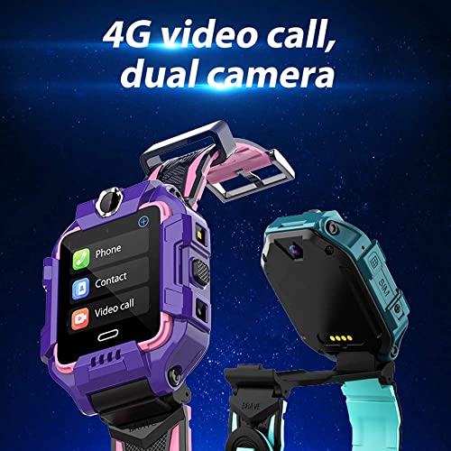 Niños Smart Watch Y99 4G Dual Camera Support HD Video Call GPS Wifi LBS Niños Reloj inteligente para Android IOS (Verde)