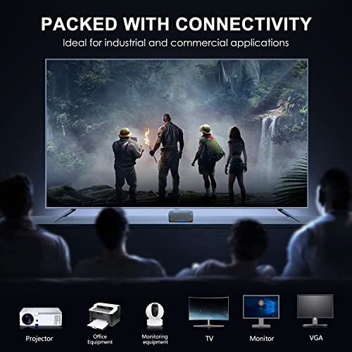 NiPoGi Mini PC,Windows 10 Pro 8GB DDR3 256GB SSD,Procesador Celeron J3455 Mini Ordenadores de sobremesa de 4 núcleos, Pantalla Dual 4K HD, WiFi de Banda Dual 2.4G / 5G,Gigabit Ethernet, BT 4.2