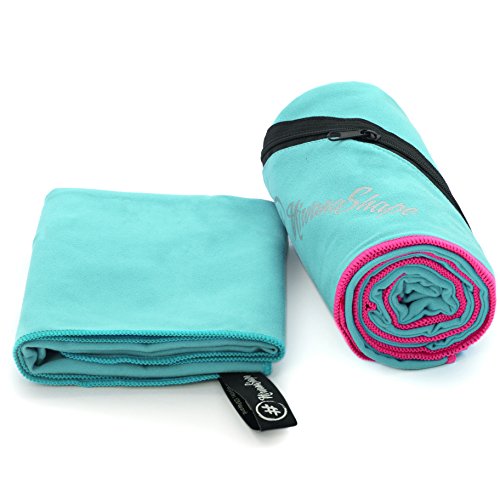 NirvanaShape ® Toallas de Microfibra | Absorbentes, Ligeras, de Secado rápido | Toallas de baño, Toalla de Viaje, Toallas Deportivas | Ideales para Viajar, IR al Gimnasio, la Playa, Practicar Yoga