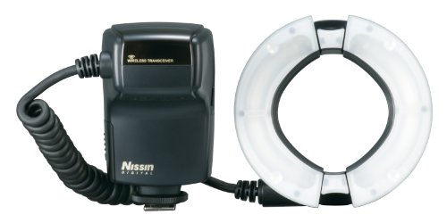Nissin MF18 Canon - Macro Flash para Canon E-TTL (Pantalla LCD, USB), Negro