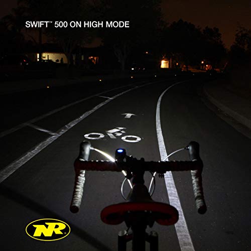 Nite Rider Swift 500 Luz Delantera de Bicicleta, Iluminación, Negro, Talla única
