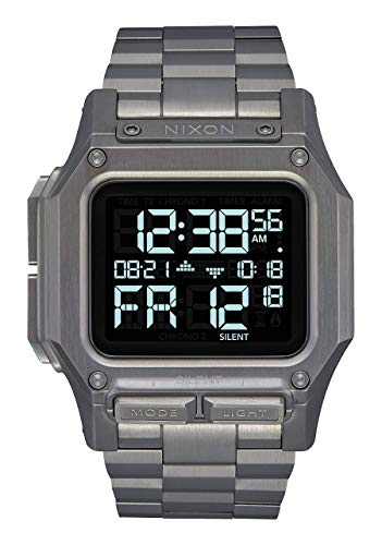 Nixon Reloj Digital para de los Hombres de Automático Chino con Correa en Acero Inoxidable A1268-131-00