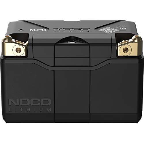 NOCO Lithium NLP14, Grupo 14, 500A Litio Powersports Batería, 12V 4Ah Batería de Moto con BMS Dinámico para Motos, Vehículos Todoterreno y Escúteres