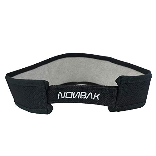 Nonbak Visera/Visor Unisex Talla única Muy Ligera Running, Deportes Outdoor, Aire Libre, Casual, (Negra sin Logo)