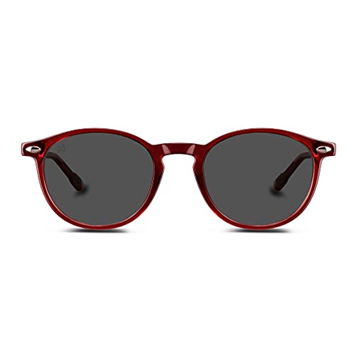 Nooz Optics - Gafas de sol polarizadas para niños a partir de 6 años - Forma redonda - Color azul claro - Colección Cruzy