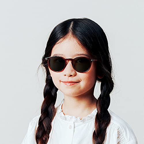 Nooz Optics - Gafas de sol polarizadas para niños a partir de 6 años - Forma redonda - Color azul claro - Colección Cruzy