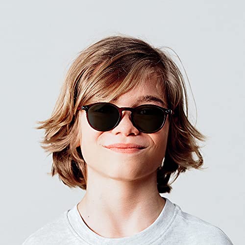 Nooz Optics - Gafas de sol polarizadas para niños a partir de 6 años - Forma redonda - Color azul claro - Colección Cruzy