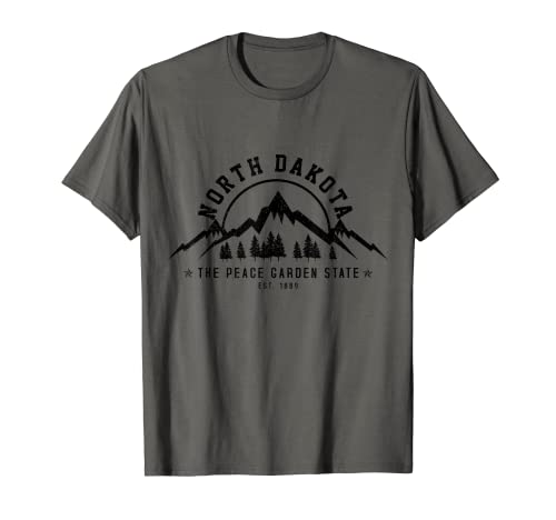 North Dakota State Est. 1889 - Regalo vintage Camiseta