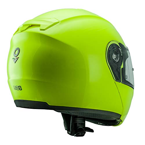 NOS Helmets Casco NS-8 Plegable. XXL Fluor Yellow