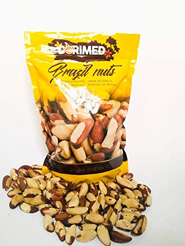 Nueces de Brasil Enteras | 1 Kg de Nueces de Brasil de origen 100% natural | Sin cáscara | Fruto Seco Crudo y Sin Sal | No tostadas | IDEAL para recetas | Veganos y Vegetarianos | Dorimed