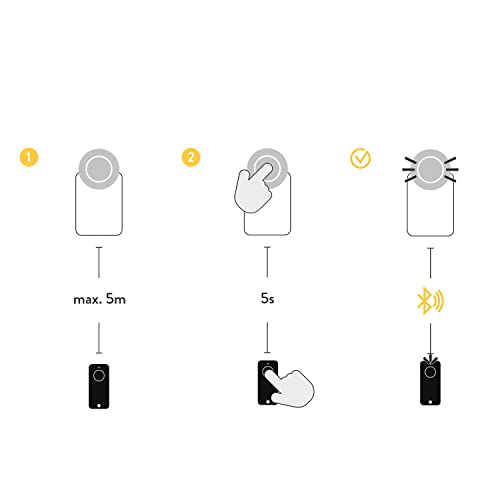Nuki Fob, llavero Bluetooth, cerrar la puerta pulsando un botón, extensión smart para el Nuki Smart Lock, abrepuertas sin contacto, cerradura eléctrica, cerradura bluetooth, Nuki Smart Home