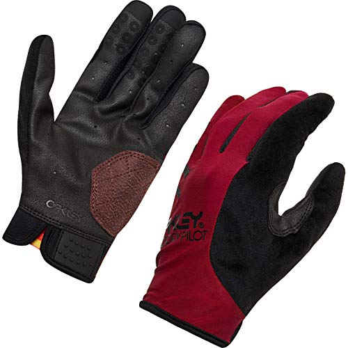 Oakley All Conditions - Guantes de ciclismo para hombre, color rojo