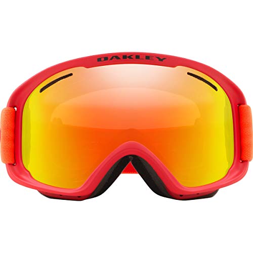 Oakley Frame 2.0 Pro Xm Ski Goggles, Unisex Adulto, Red Neon Orange/Fire Iridium/Persimmon, M