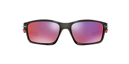 Oakley - Gafas de sol Rectangulares Chainlink OO 9247 CHAINLINK POLARIZED, Black/Red Iridium Polarized (S3)