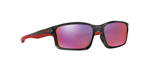 Oakley - Gafas de sol Rectangulares Chainlink OO 9247 CHAINLINK POLARIZED, Black/Red Iridium Polarized (S3)