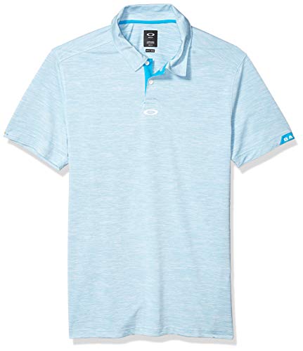 Oakley Gravity Camisa de Polo, Azul (Atomic), M para Hombre