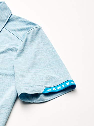Oakley Gravity Camisa de Polo, Azul (Atomic), M para Hombre