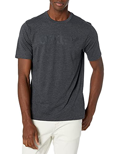 Oakley Mark II tee Camisa, Jet Black Heather, L para Hombre