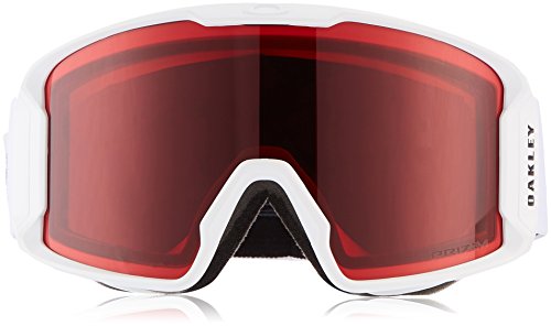 Oakley Men's Line Miner - Gafas de ski, Hombre, color blanco (Prizm Torch Iridium)