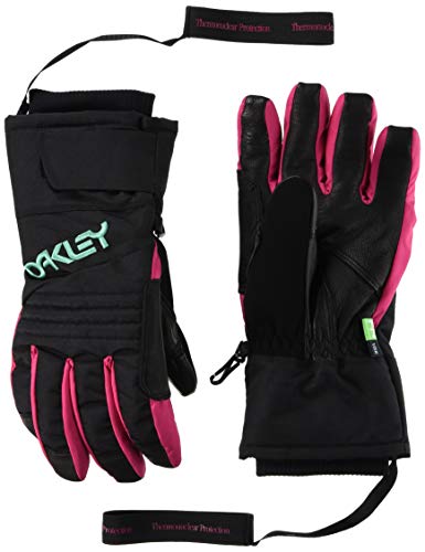 Oakley Snow Glove Guante de Nieve TNP, Negro/Menta, 85 para Hombre