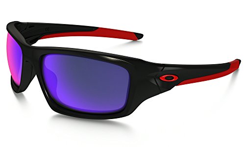 Oakley Valve, polished black/positive red iridium lens