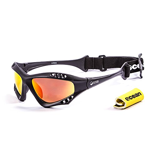 Ocean Sunglasses Australia - Gafas de Sol polarizadas - Montura : Negro Mate - Lentes : Amarillo Espejo (11701.0)