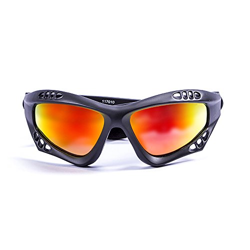 Ocean Sunglasses Australia - Gafas de Sol polarizadas - Montura : Negro Mate - Lentes : Amarillo Espejo (11701.0)