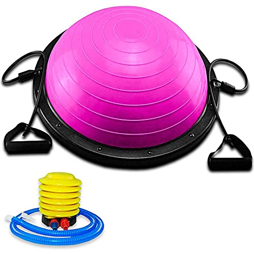 OcioDual Entrenador de Equilibrio 58cm Rosa Bos Balance Trainer Fitball Pelota de Gimnasia Pilates Up con Inflador Unisex Adulto