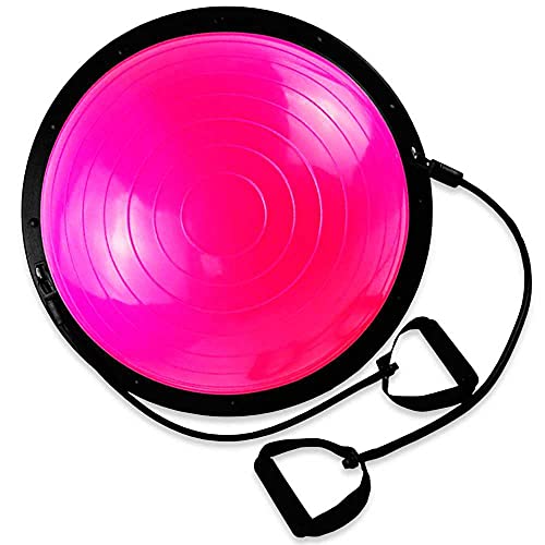 OcioDual Entrenador de Equilibrio 58cm Rosa Bos Balance Trainer Fitball Pelota de Gimnasia Pilates Up con Inflador Unisex Adulto