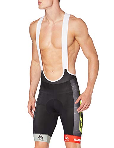 Odlo Racin Suspenders Tights Pantalones Cortos, Scott Sram 2020, S para Hombre