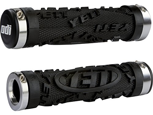O.I.D. ODI Yeti Hardcore - Puños Largos para Bicicleta (130 mm) Multicolor Negro/Plateado Talla:130 mm