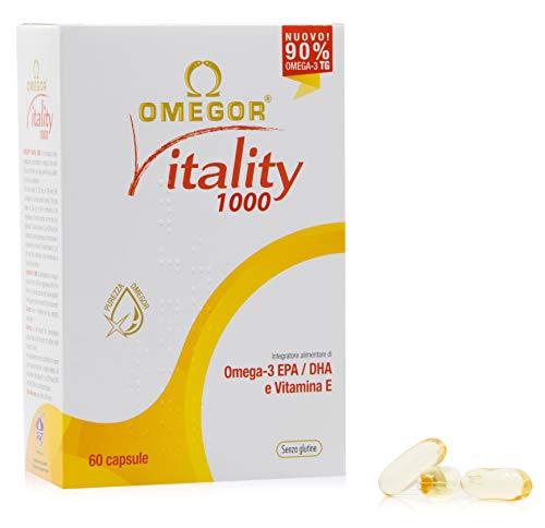 OMEGOR® Vitality 1000: ¡NUEVO con un 90% de Omega-3 TG! 5 * IFOS certificado desde 2006. EPA 535 mg y DHA 268 mg por perla. Min. Estructura 90% de triglicéridos y destilación molecular, 60 cps.