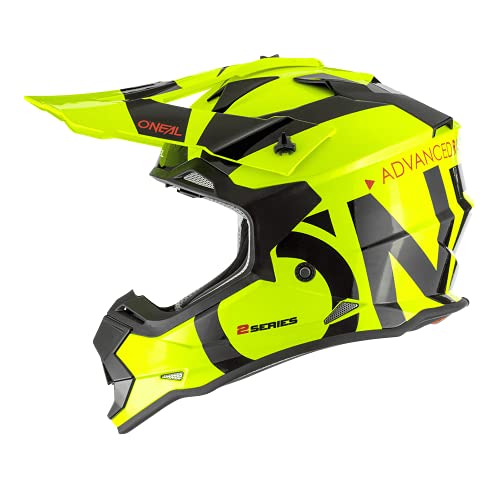 Oneal 2SRS Youth Helmet Slick Neon Yellow/Black M (51/52 cm) Casco, Adultos Unisex