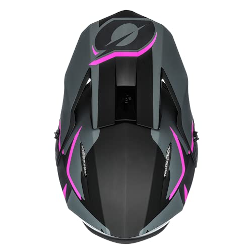 O'Neal | Casco de Motocross | MX Enduro | ABS Shell, estándar de seguridad ECE 22.05, ventilación y refrigeración óptima | 3SRS Voltaje del casco | Adultos | Negro Rosa | Talla S