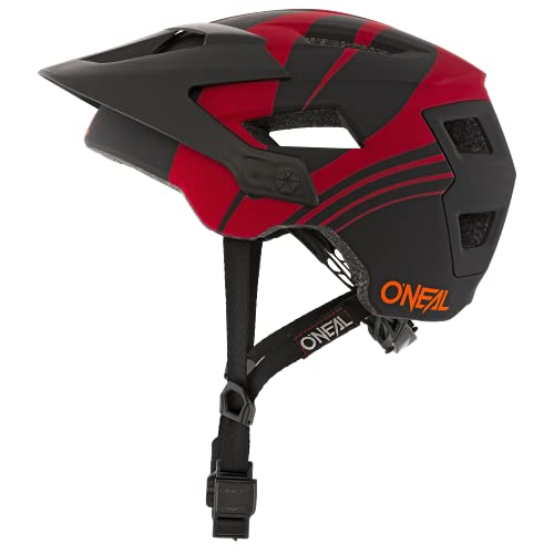 O'NEAL | Casco para Bicicleta de montaña | Enduro All-Mountain | Rejillas de ventilación, Almohadillas Lavables, Norma de Seguridad EN1078 | Casco Defender Nova | Adultos | Naranja Roja | Talla L/XL