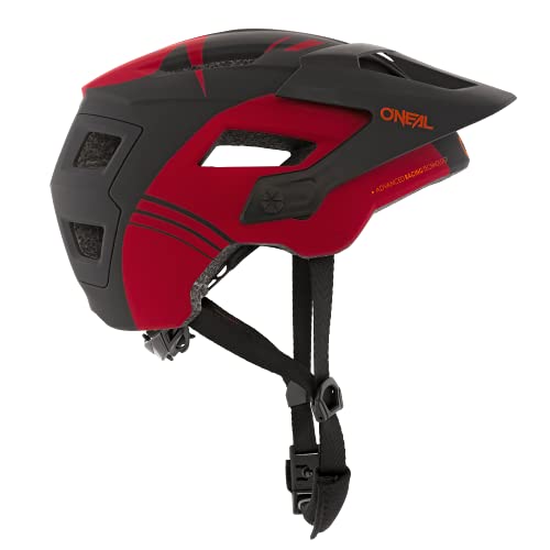 O'NEAL | Casco para Bicicleta de montaña | Enduro All-Mountain | Rejillas de ventilación, Almohadillas Lavables, Norma de Seguridad EN1078 | Casco Defender Nova | Adultos | Naranja Roja | Talla L/XL