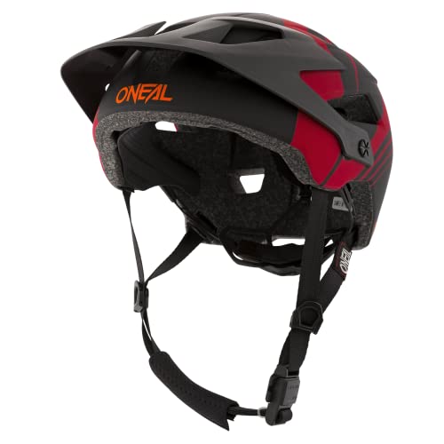 O'NEAL | Casco para Bicicleta de montaña | Enduro All-Mountain | Rejillas de ventilación, Almohadillas Lavables, Norma de Seguridad EN1078 | Casco Defender Nova | Adultos | Naranja Roja | Talla L/XL