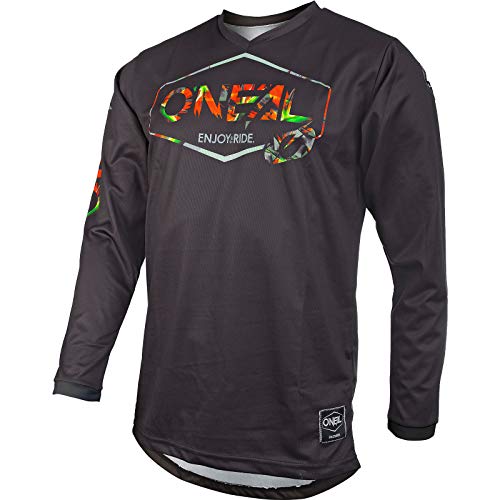 O'Neal Mahalo Jersey Lush Motocross Shirt Trikot All Mountain Bike Enduro MTB FR DH MX Offroad, 0003-00, Farbe Schwarz Multi, Größe XL