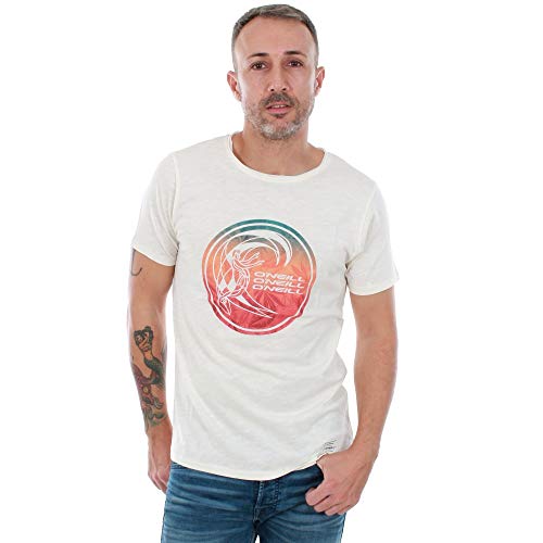 O'NEILL LM Circle Surfer Camiseta, Hombre, Blanco (Powder White 1030), XX-Large (Tamaño del Fabricante:XXL)