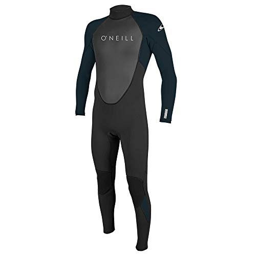 O'Neill Wetsuits Reactor-2-Traje Cremallera Trasera (3/2 mm) Traje de Neopreno, Hombres, Negro/Abismo, M