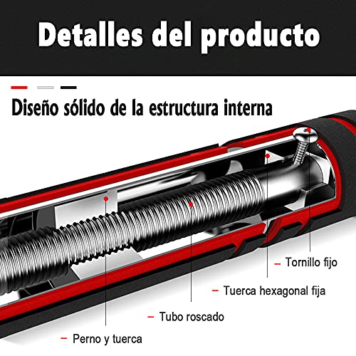 ONETWOFIT Barras de dominadas, Ajustable a Puertas con un Ancho de 65-85 cm/Barra para dominadas, Peso máximo de Usuario de hasta 150 kg-Entrenamiento Efectivo de la Parte Superior del Cuerpo