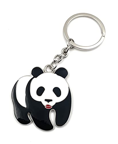 Onwomania Llavero panda oso dulce andante colgante de metal encanto