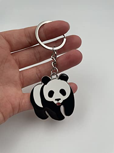 Onwomania Llavero panda oso dulce andante colgante de metal encanto