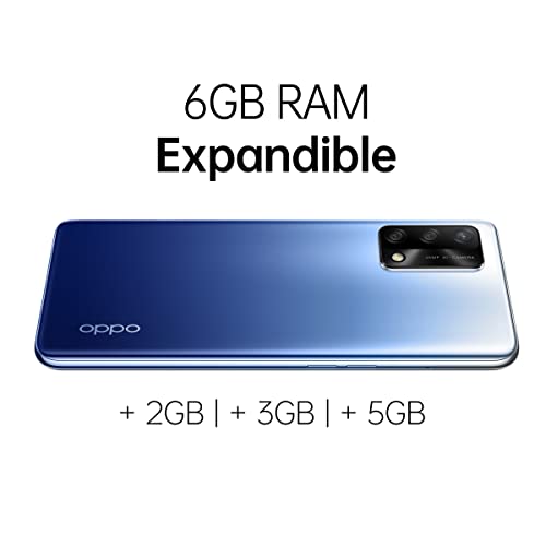 OPPO A74 - Smartphone 128GB, 6GB RAM, Dual SIM, Carga rápida 33W - Azul