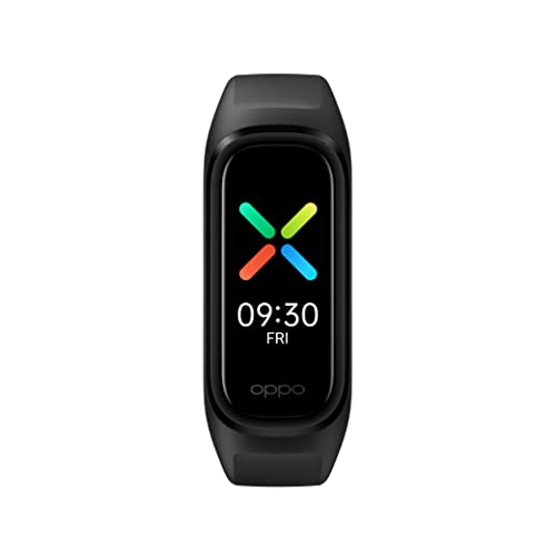 OPPO - Band Sport, Smart Band, Pulsera de actividad, sensor óptico de frecuencia cardiaca y sensor de oxígeno en sangre - Negro