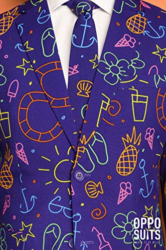 OppoSuits Trajes de Fiesta y Diversión para Hombres - Con Chaqueta, Pantalón y Corbata