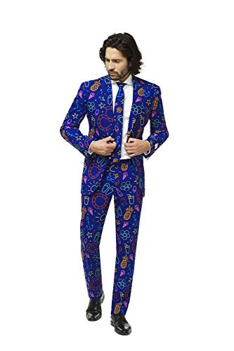 OppoSuits Trajes de Fiesta y Diversión para Hombres - Con Chaqueta, Pantalón y Corbata