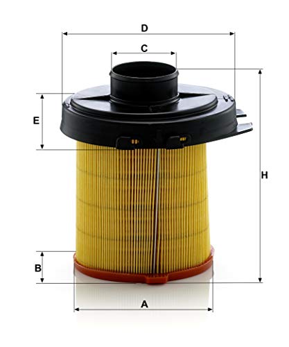 Original MANN-FILTER Filtro de aire C 1468 – Para Automóviles